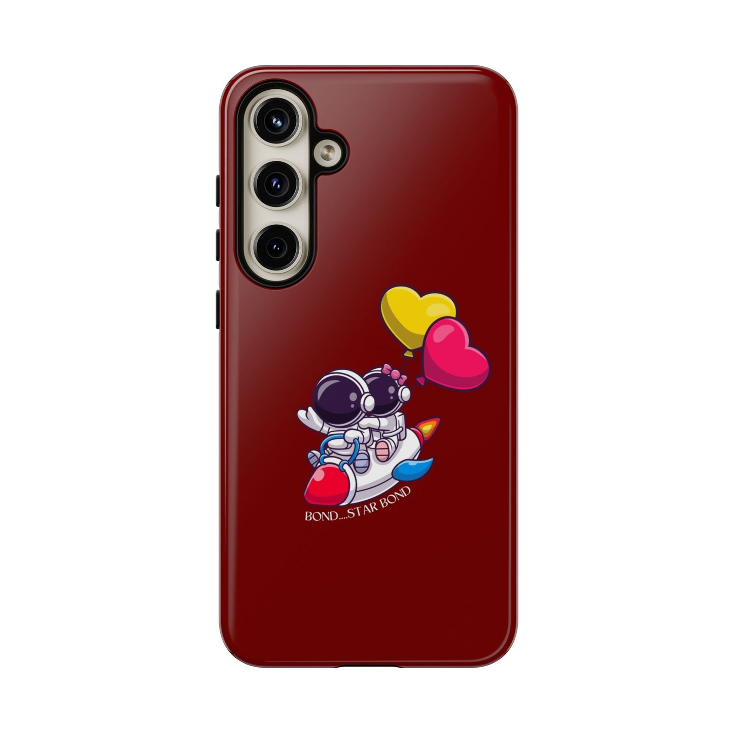 Cute Astronaut Phone Case - Love in Space Design for Couples