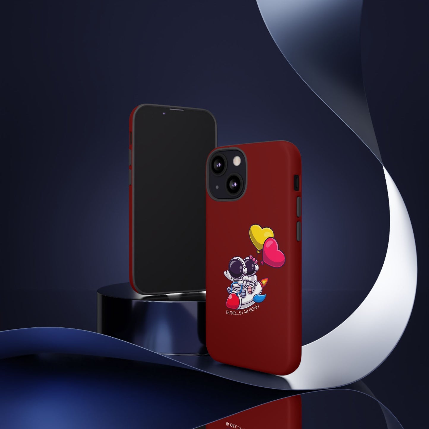 Cute Astronaut Phone Case - Love in Space Design for Couples