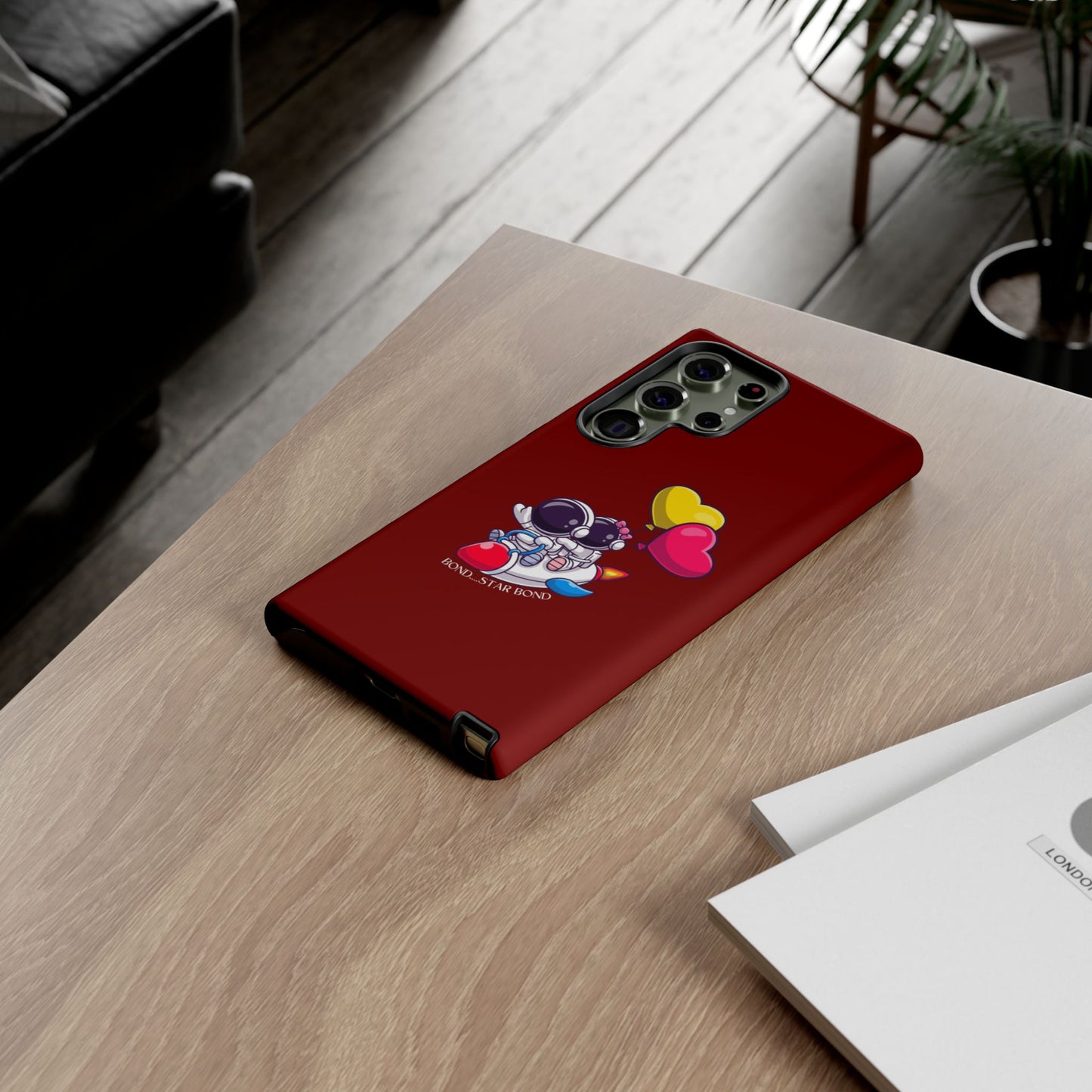 Cute Astronaut Phone Case - Love in Space Design for Couples