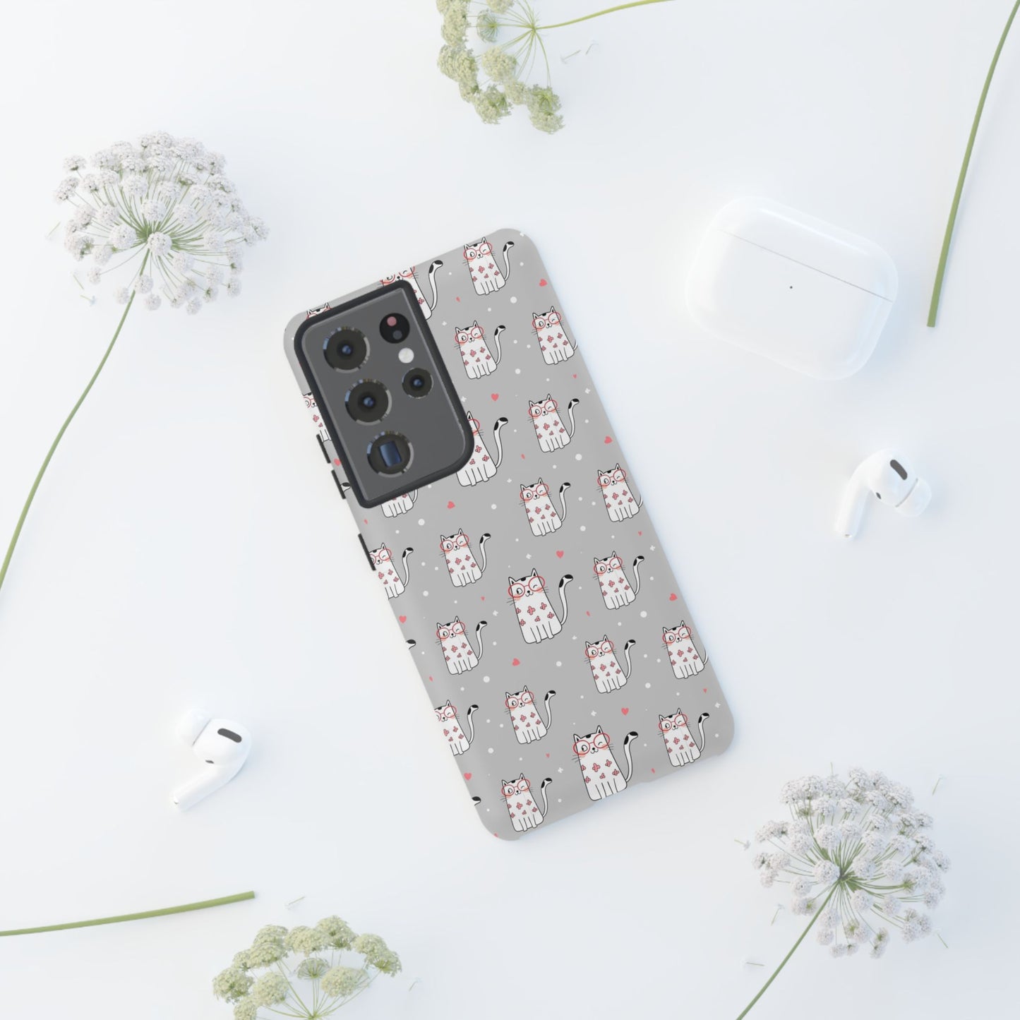 Durable Tough Phone Case, Stylish Glossy Cover, Trendy Cute Design, Perfect for Smartphone Use