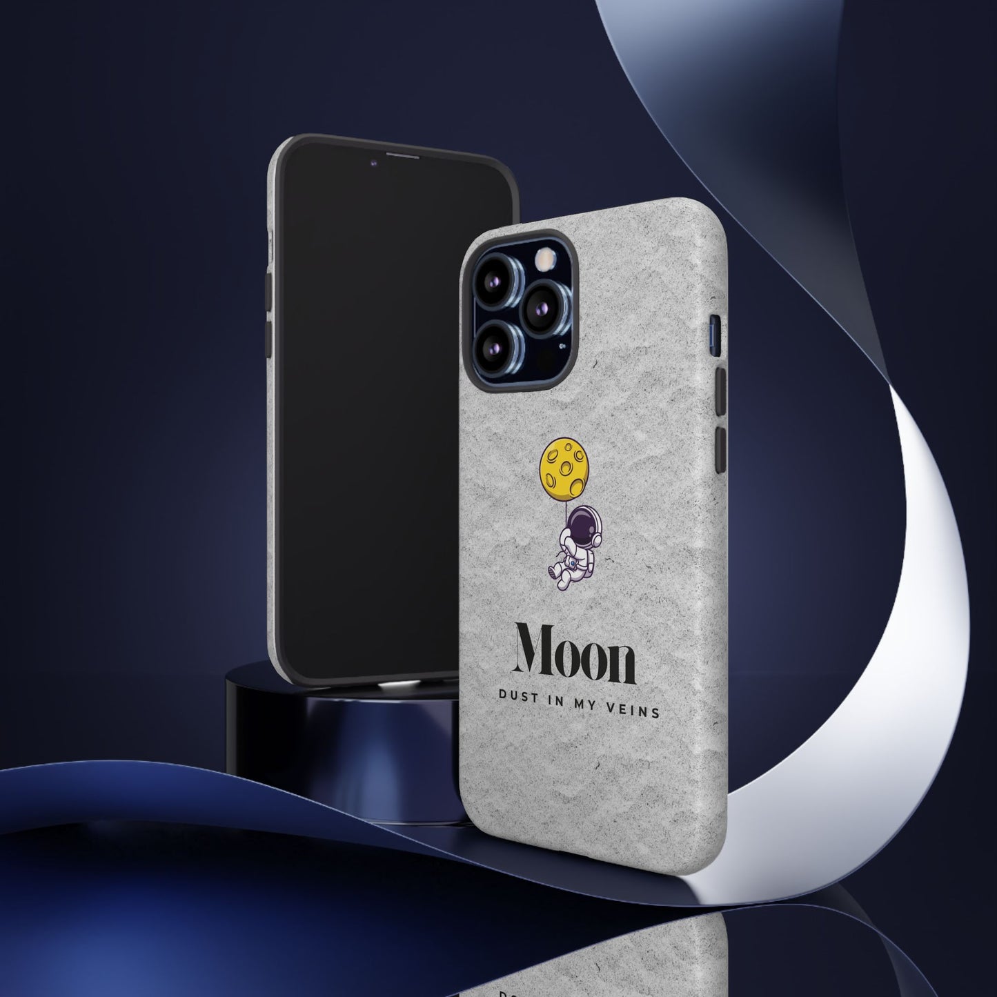 Astronaut Moon Phone Case - "Dust in My Veins" Durable Tough Case