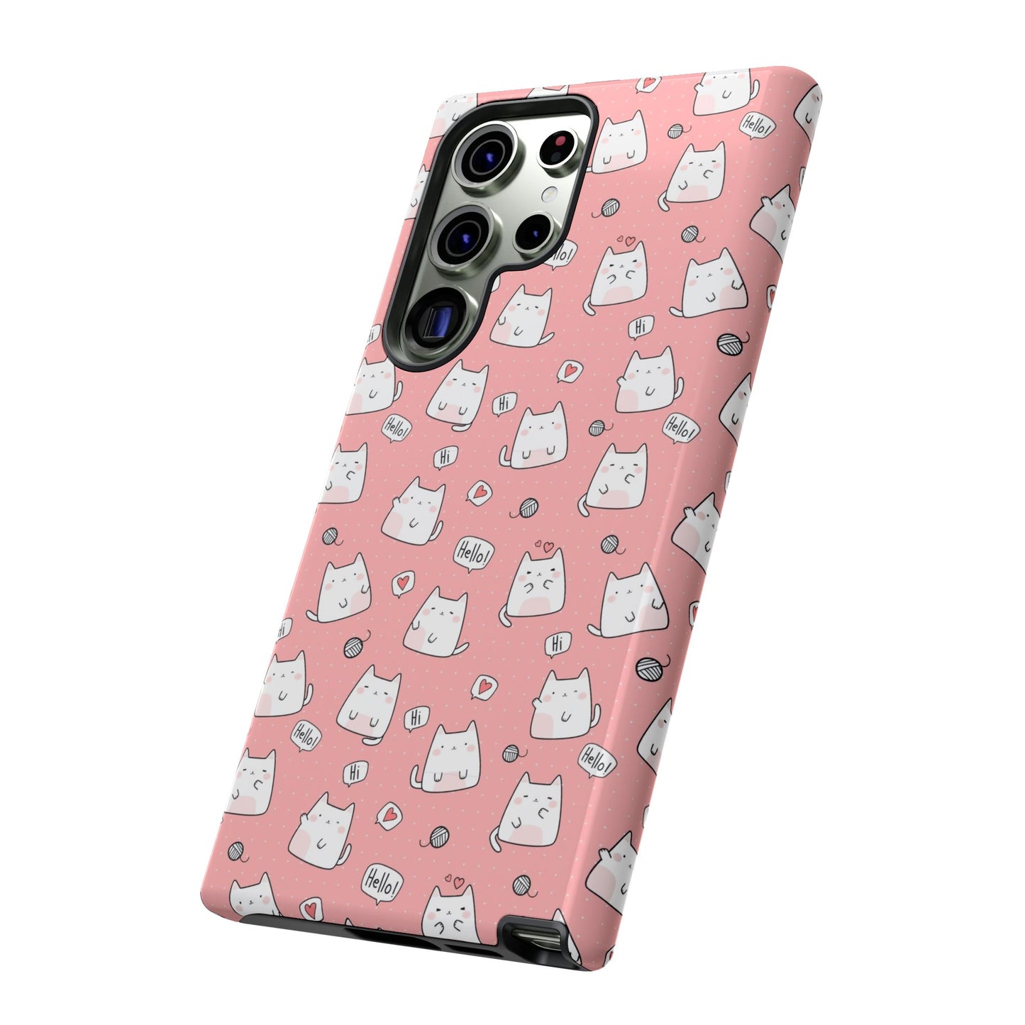 Tough Phone Case, Durable Glossy Cover, Trendy Stylish Design, Cute Protection for Smartphones