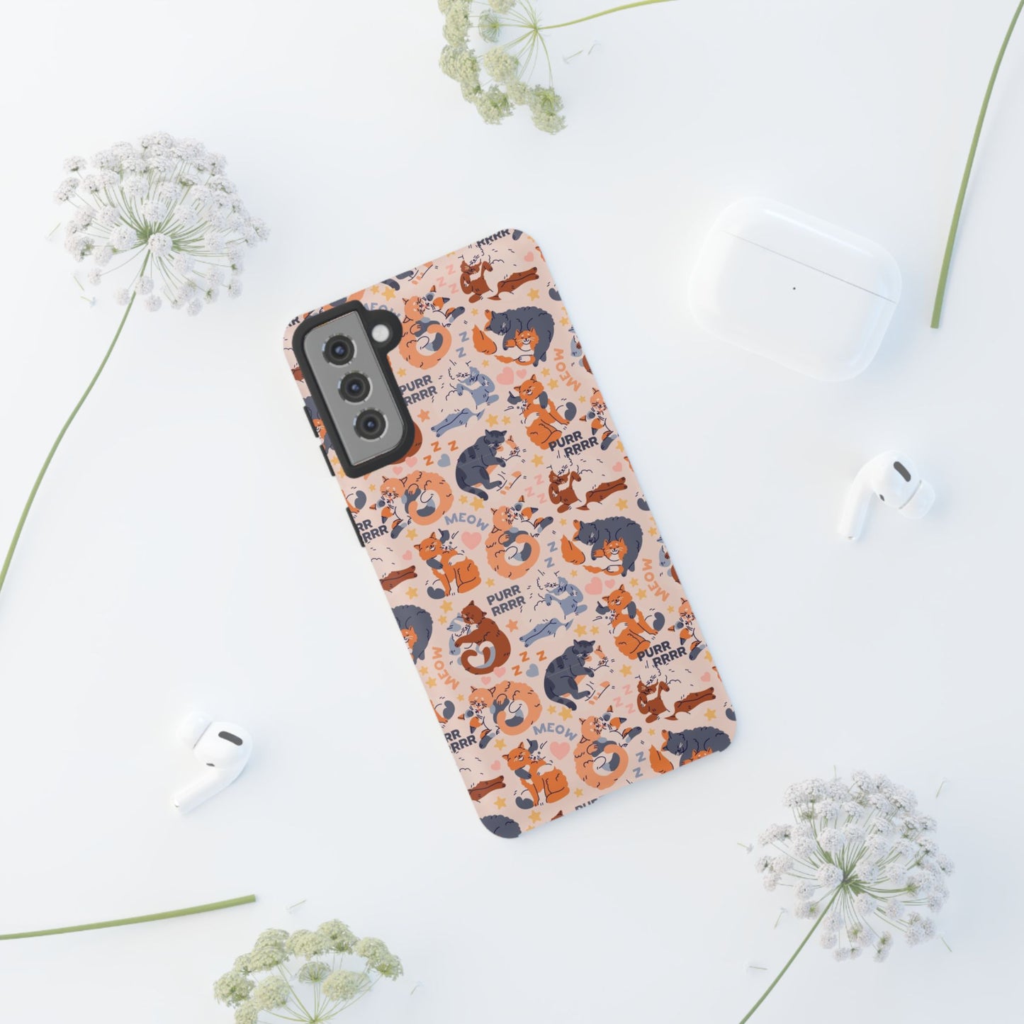 Durable Tough Phone Case, Trendy Cute Glossy Design, Stylish Smartphone Protection for Everyday Use