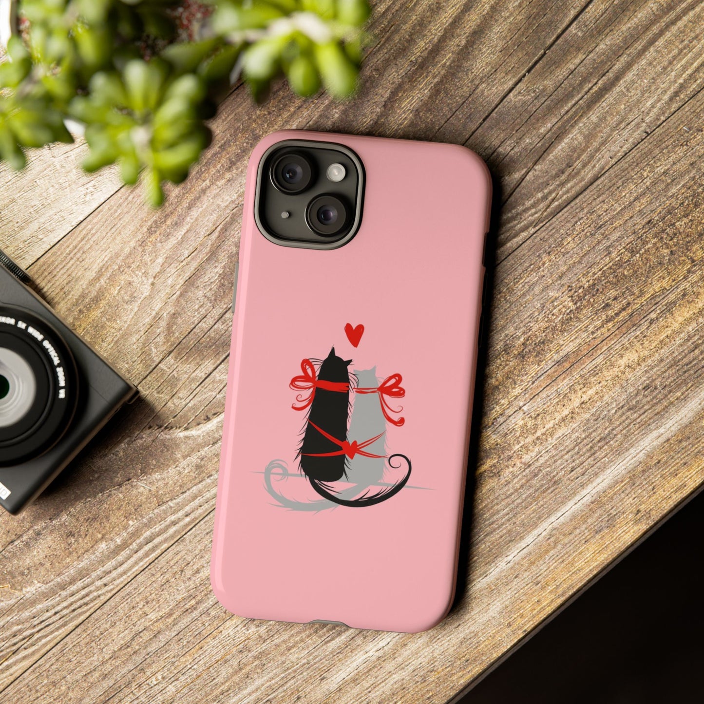 Cute Tough Phone Case, Trendy Glossy Finish, Durable and Fashionable, Stylish Everyday Cover, Smartphone Protection