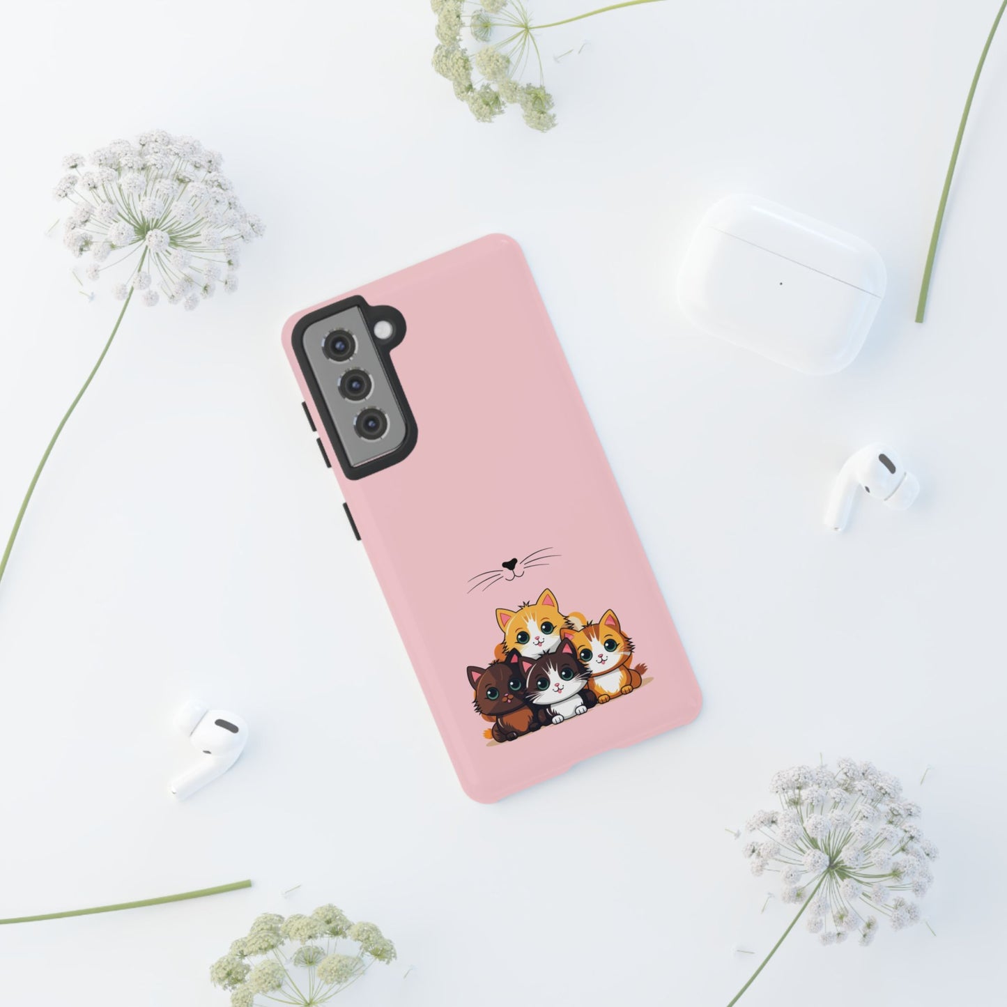 Durable Tough Phone Case, Glossy Stylish Finish, Trendy and Cute Design, Fashionable Everyday Smartphone Cover