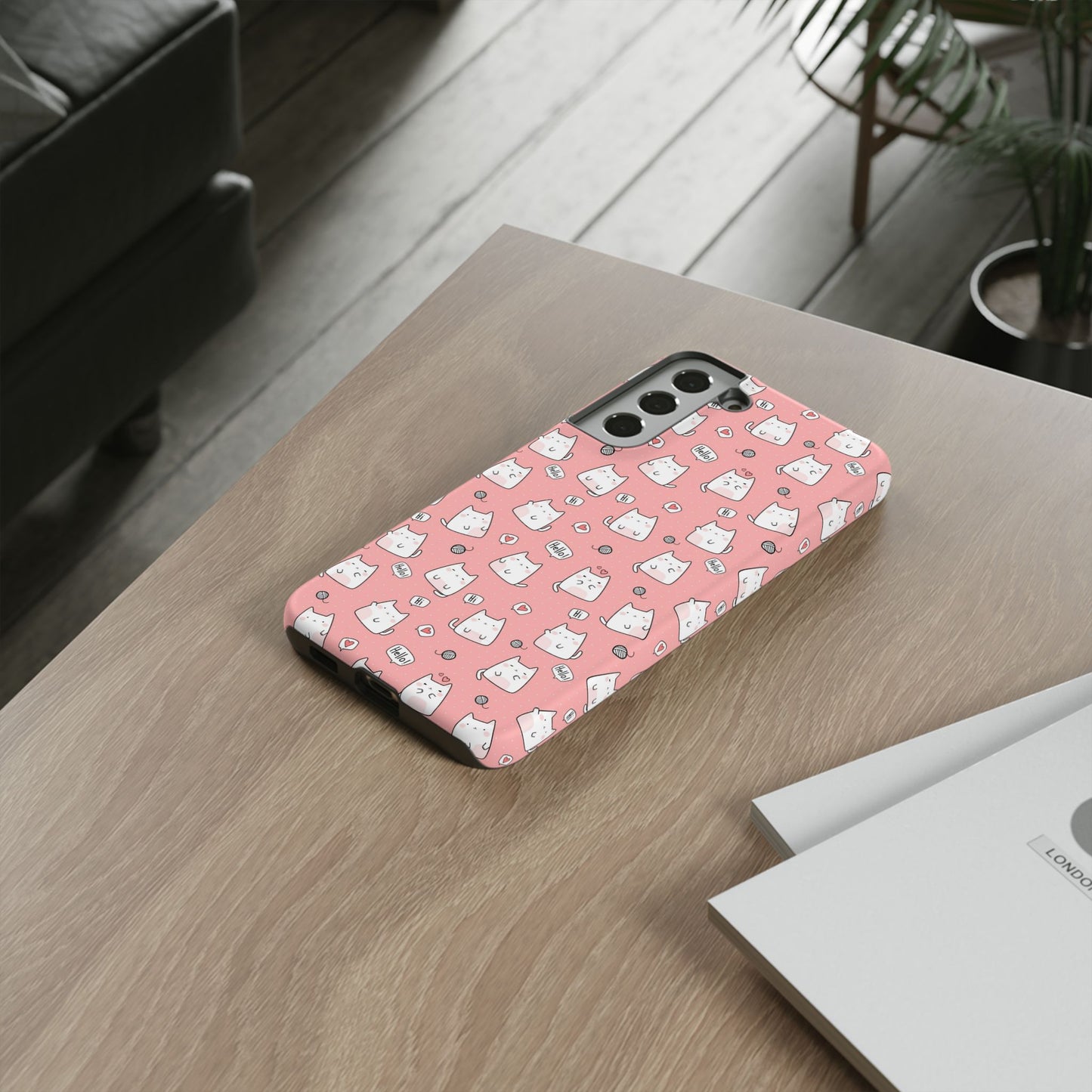 Tough Phone Case, Durable Glossy Cover, Trendy Stylish Design, Cute Protection for Smartphones