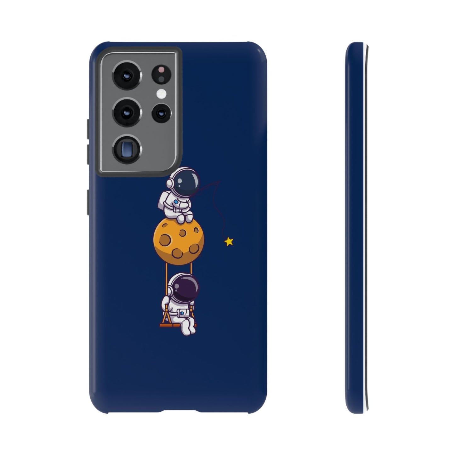 Astronaut Adventure Phone Case - Galaxy Design with Space Explorers