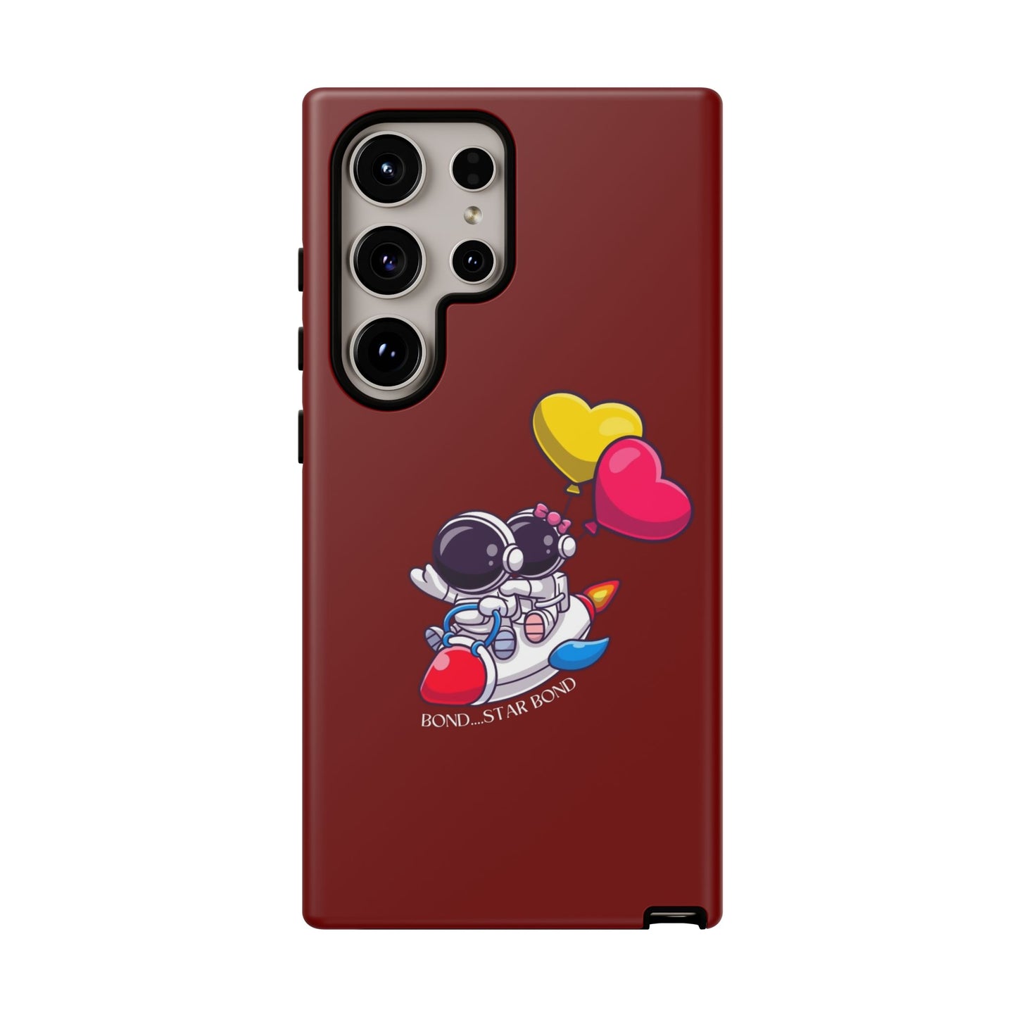 Cute Astronaut Phone Case - Love in Space Design for Couples