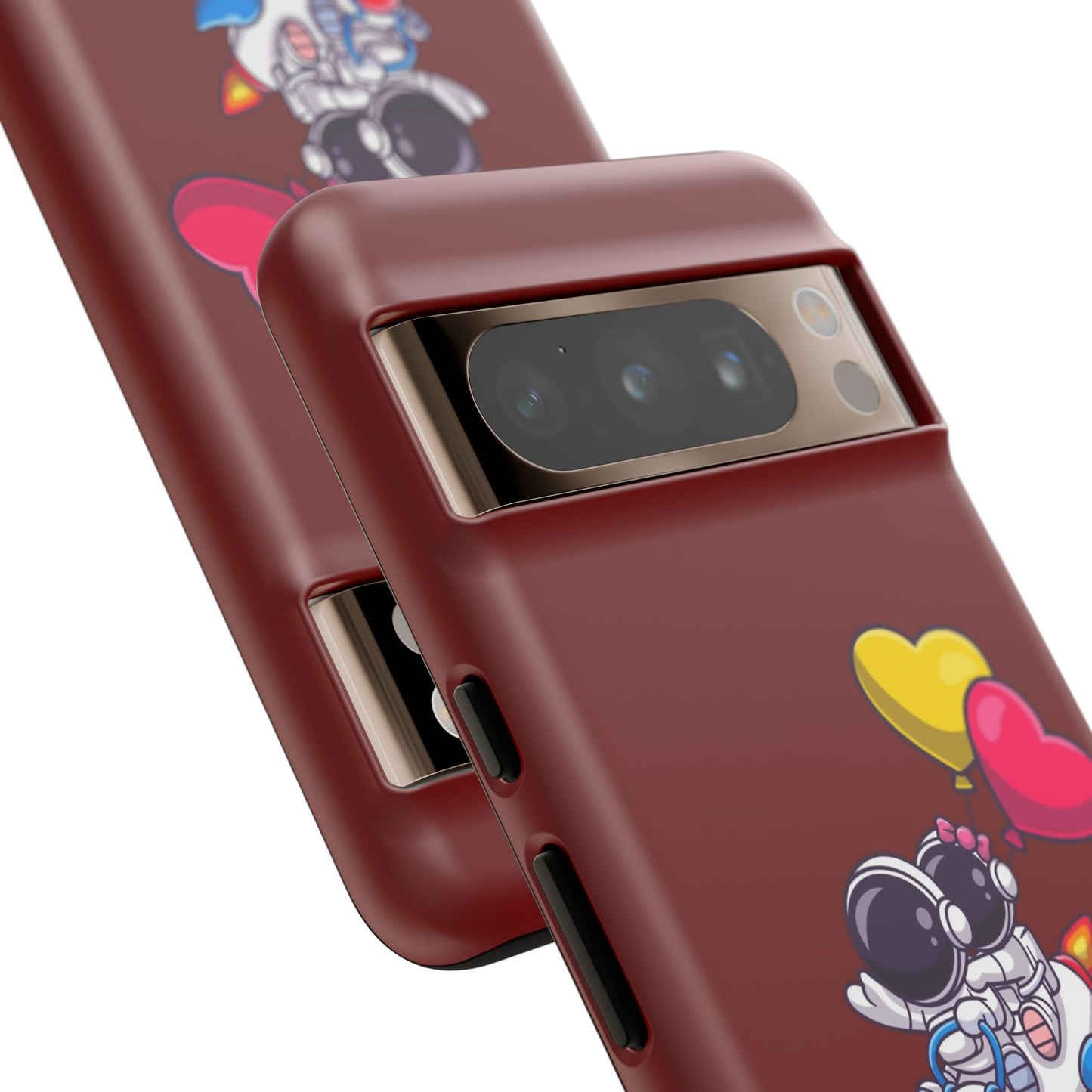 Cute Astronaut Phone Case - Love in Space Design for Couples