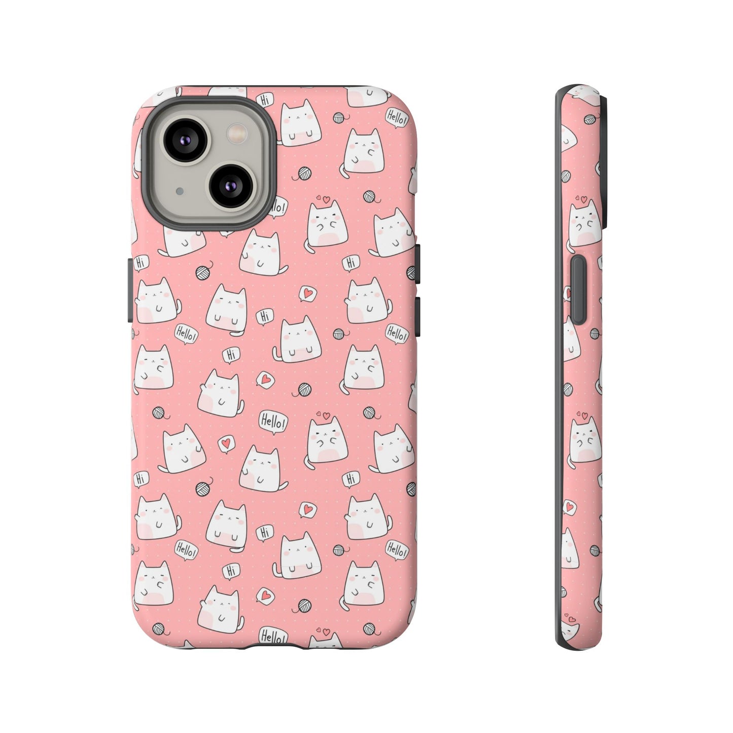 Tough Phone Case, Durable Glossy Cover, Trendy Stylish Design, Cute Protection for Smartphones