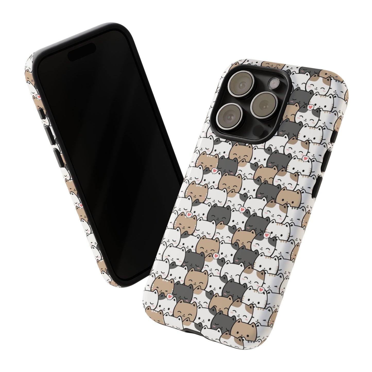 Tough Phone Case, Glossy Cute Finish, Durable and Stylish Design, Trendy Smartphone Protection