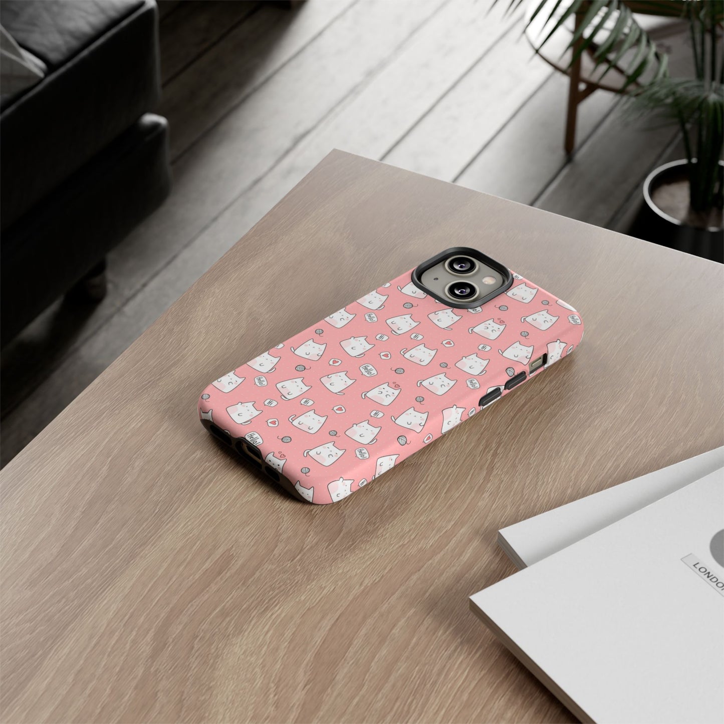 Tough Phone Case, Durable Glossy Cover, Trendy Stylish Design, Cute Protection for Smartphones