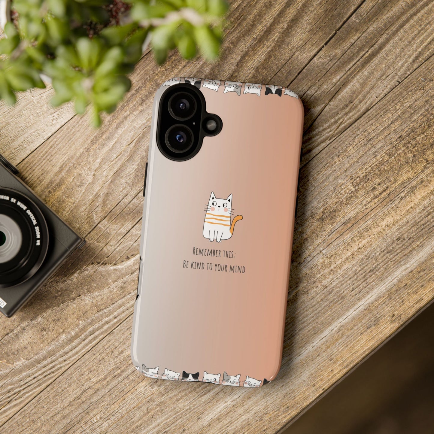 Durable Tough Phone Case, Cute Stylish Design, Glossy Trendy Cover for Smartphone Protection
