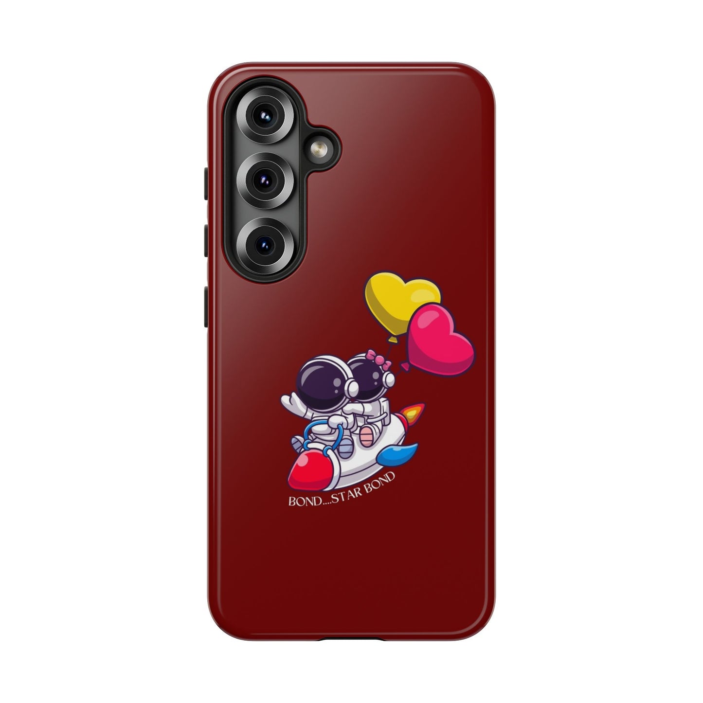 Cute Astronaut Phone Case - Love in Space Design for Couples
