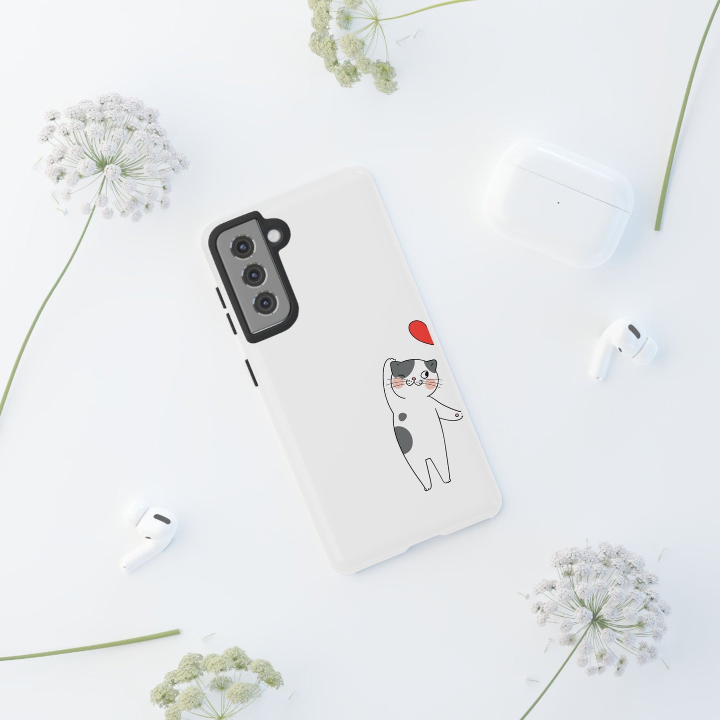 Tough Phone Case, Durable and Trendy Glossy Finish, Cute Stylish Design, Everyday Smartphone Protection