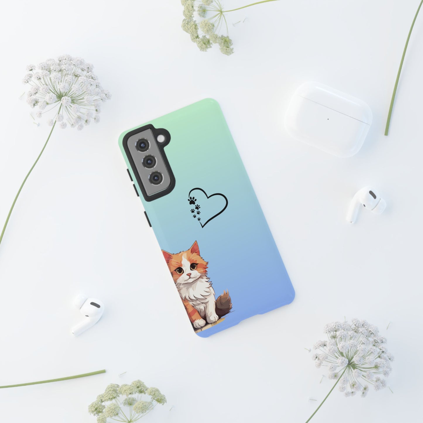 Trendy Tough Phone Case, Glossy Finish, Durable and Stylish, Cute Design for Smartphone Protection