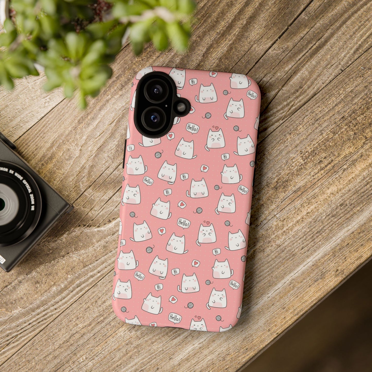 Tough Phone Case, Durable Glossy Cover, Trendy Stylish Design, Cute Protection for Smartphones