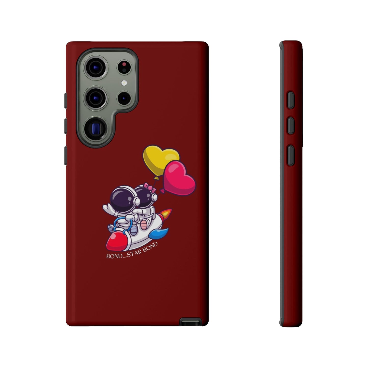 Cute Astronaut Phone Case - Love in Space Design for Couples