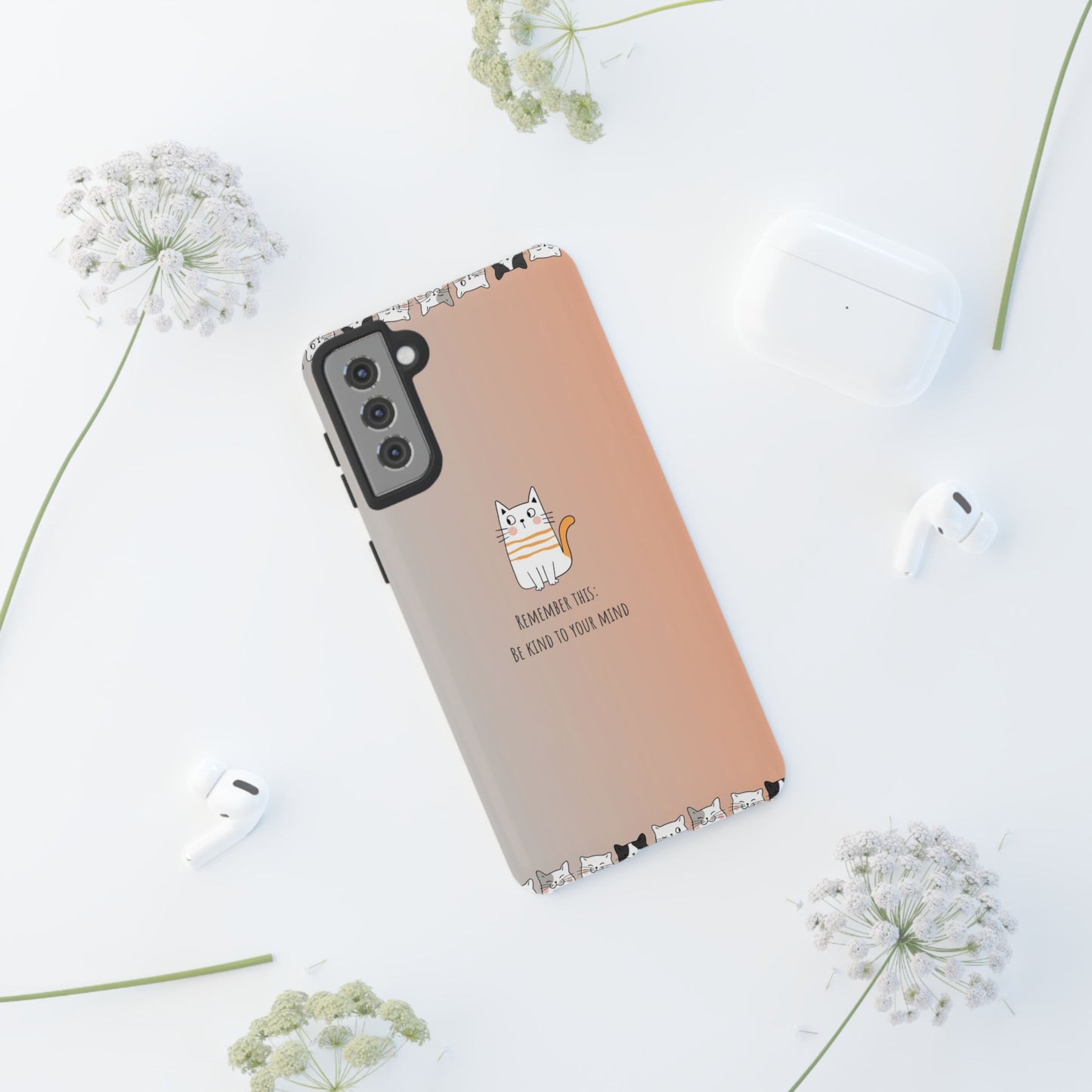 Durable Tough Phone Case, Cute Stylish Design, Glossy Trendy Cover for Smartphone Protection