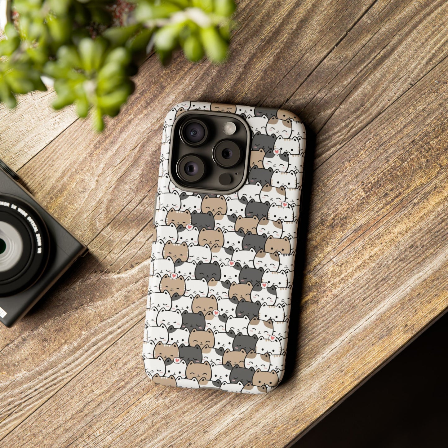 Tough Phone Case, Glossy Cute Finish, Durable and Stylish Design, Trendy Smartphone Protection