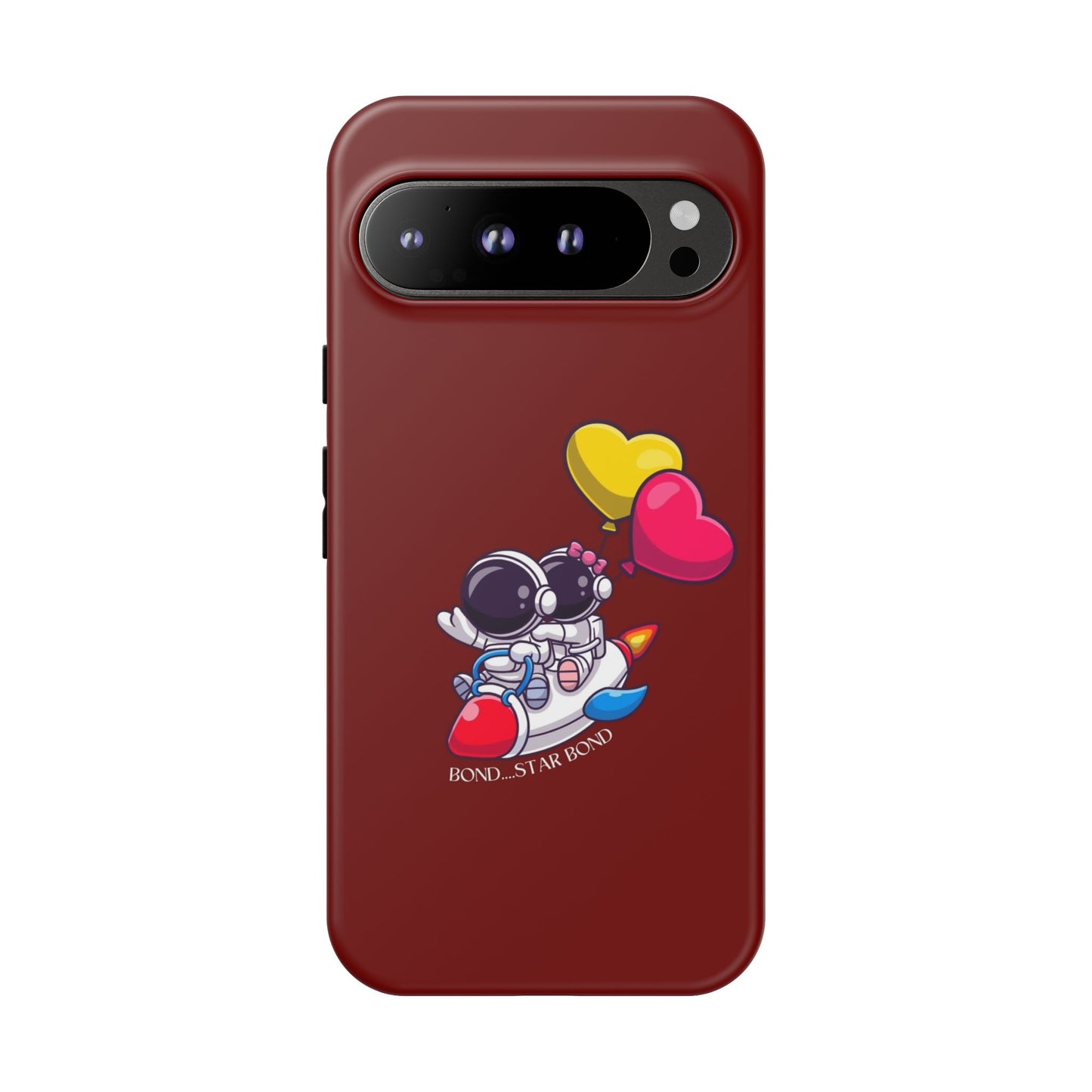 Cute Astronaut Phone Case - Love in Space Design for Couples