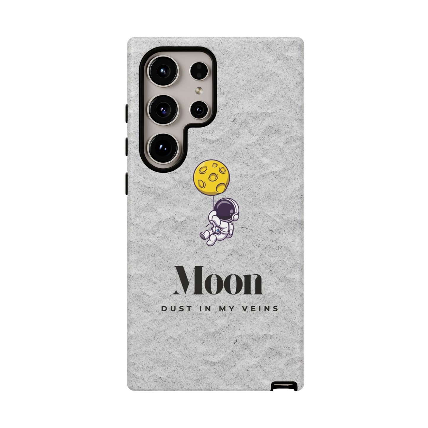 Astronaut Moon Phone Case - "Dust in My Veins" Durable Tough Case
