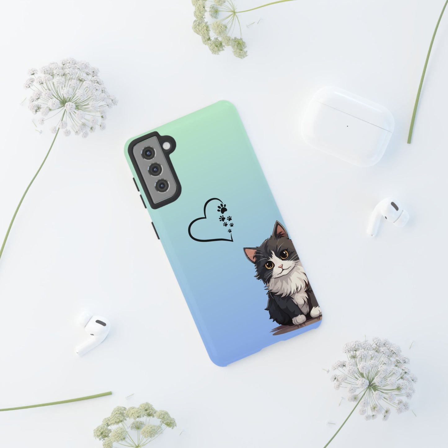 Tough Phone Case, Cute and Stylish Glossy Finish, Trendy Durable Design, Smartphone Protection