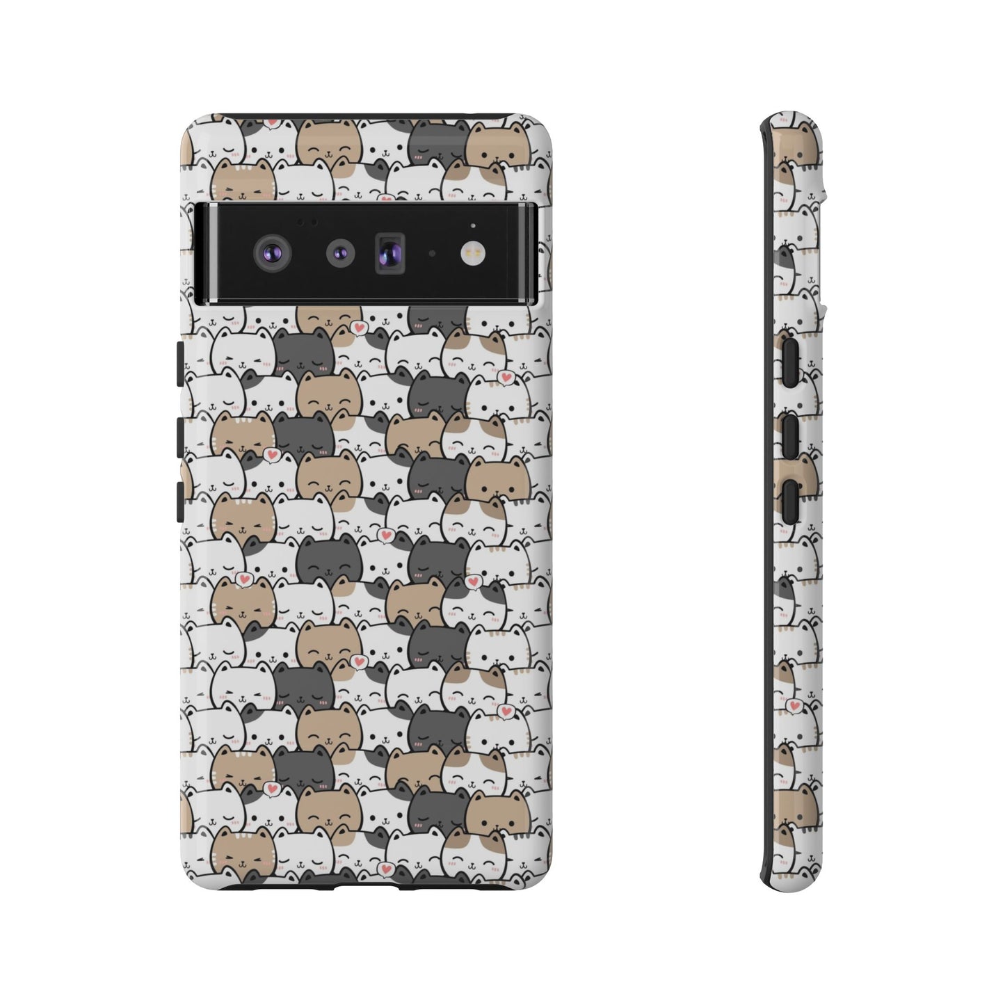 Tough Phone Case, Glossy Cute Finish, Durable and Stylish Design, Trendy Smartphone Protection