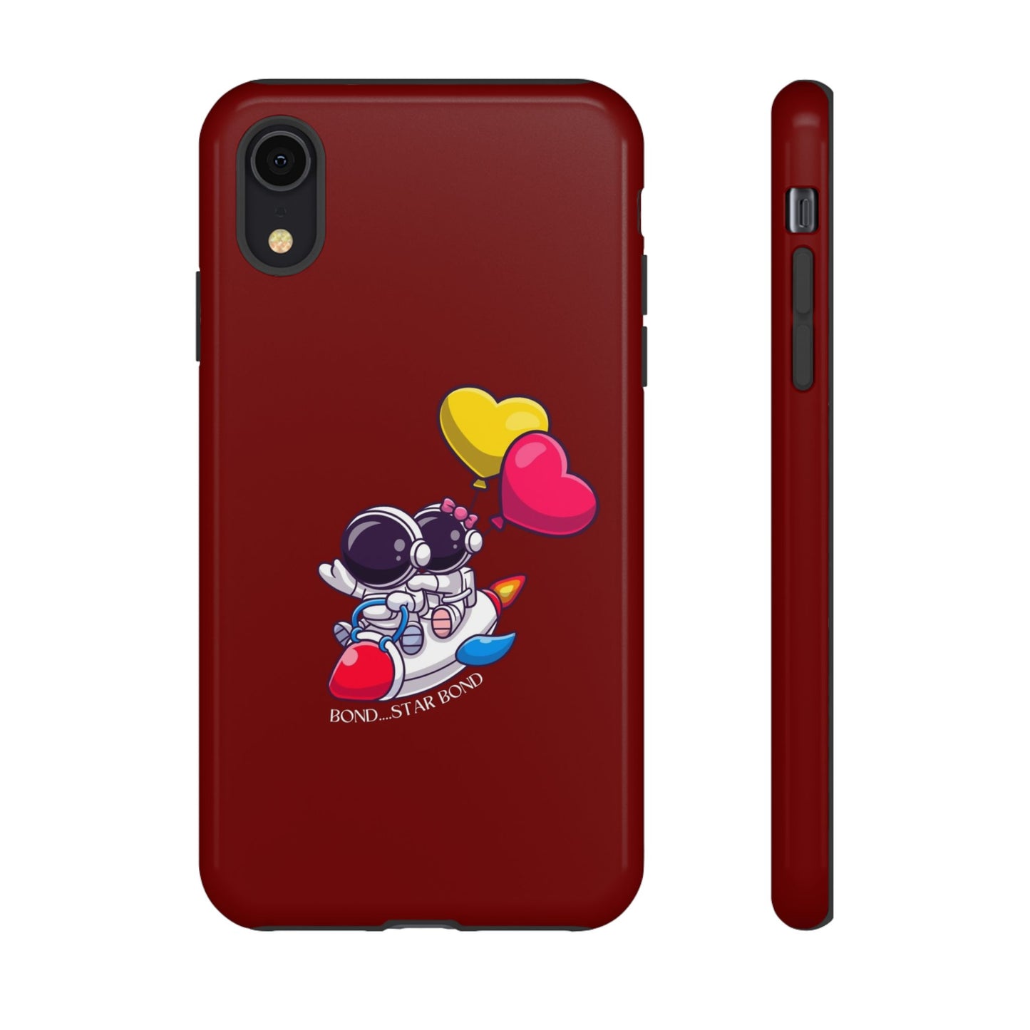 Cute Astronaut Phone Case - Love in Space Design for Couples