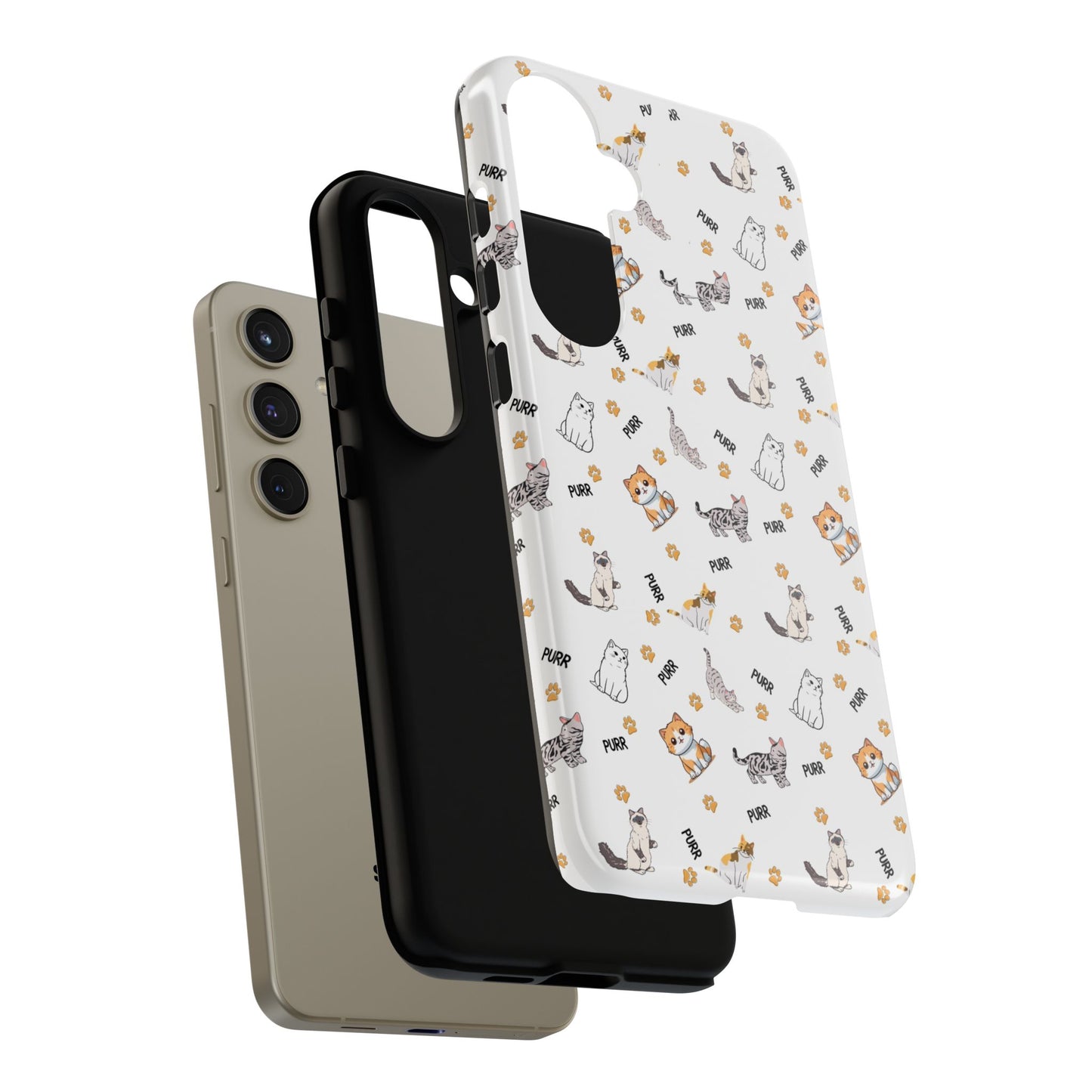 Tough Phone Case, Glossy Finish, Trendy and Cute, Durable Smartphone Protection for Daily Us