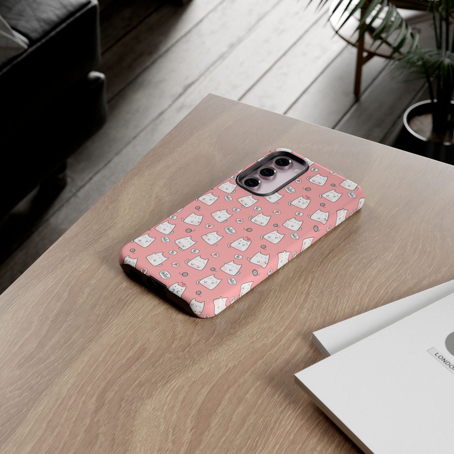 Tough Phone Case, Durable Glossy Cover, Trendy Stylish Design, Cute Protection for Smartphones
