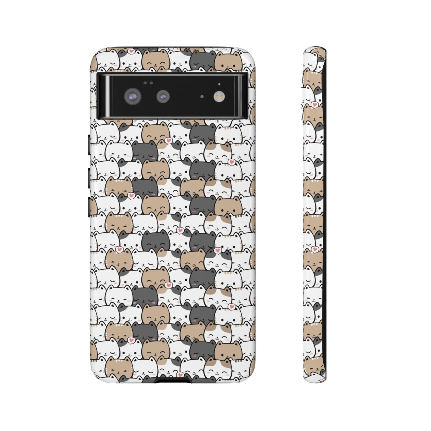 Tough Phone Case, Glossy Cute Finish, Durable and Stylish Design, Trendy Smartphone Protection