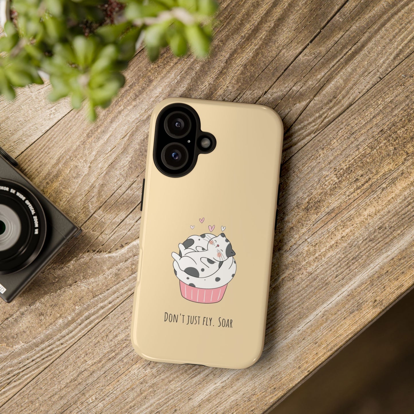 Tough Phone Case, Glossy Cute Design, Durable and Stylish, Trendy Smartphone Cover for Daily Use