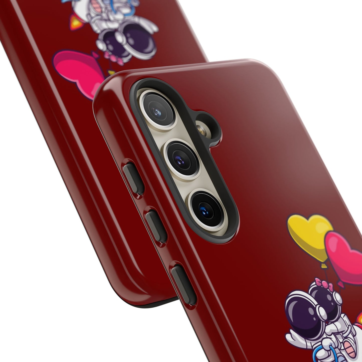 Cute Astronaut Phone Case - Love in Space Design for Couples