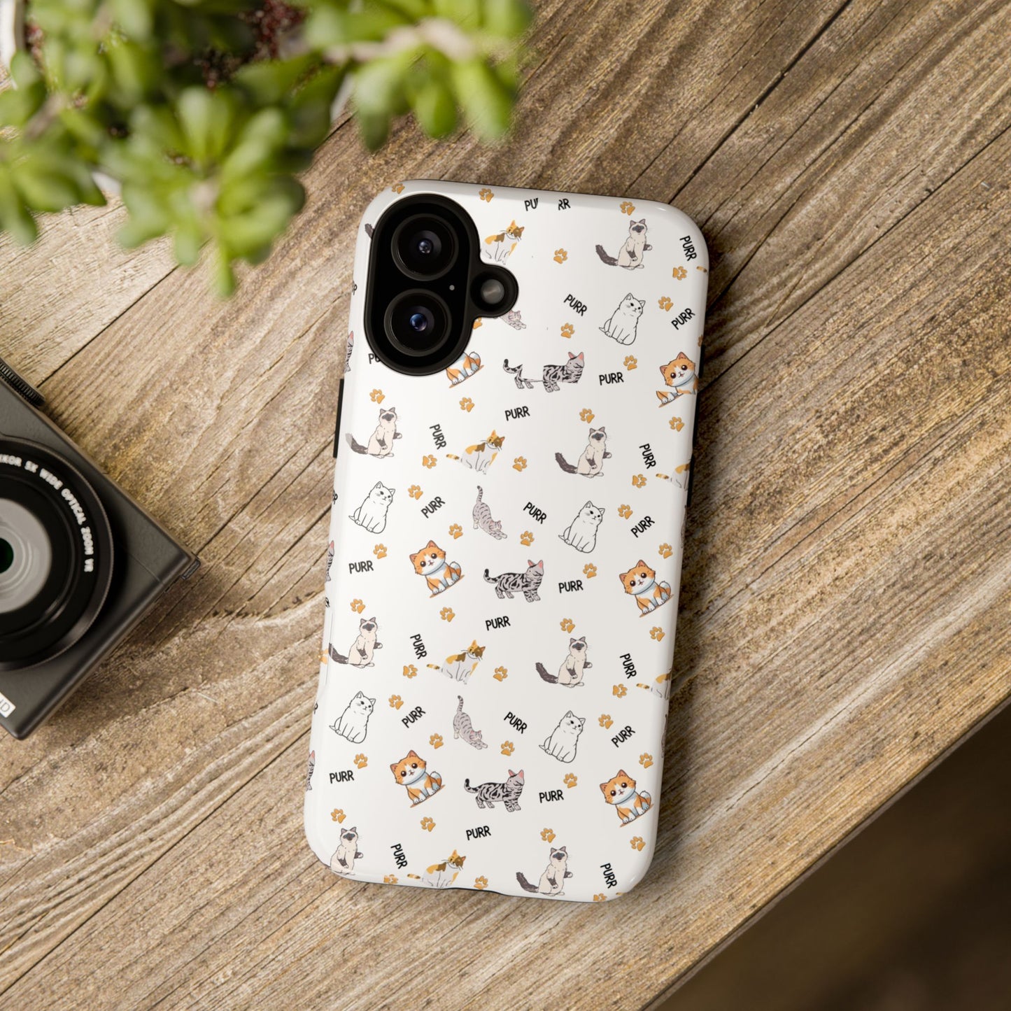 Tough Phone Case, Glossy Finish, Trendy and Cute, Durable Smartphone Protection for Daily Us