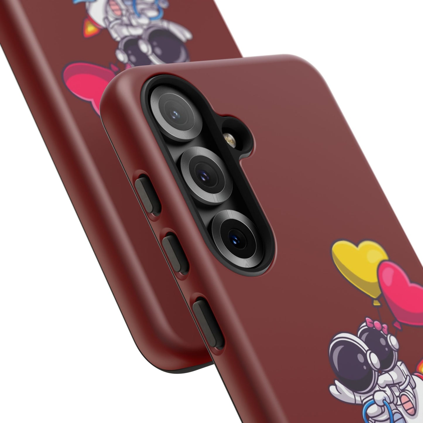 Cute Astronaut Phone Case - Love in Space Design for Couples