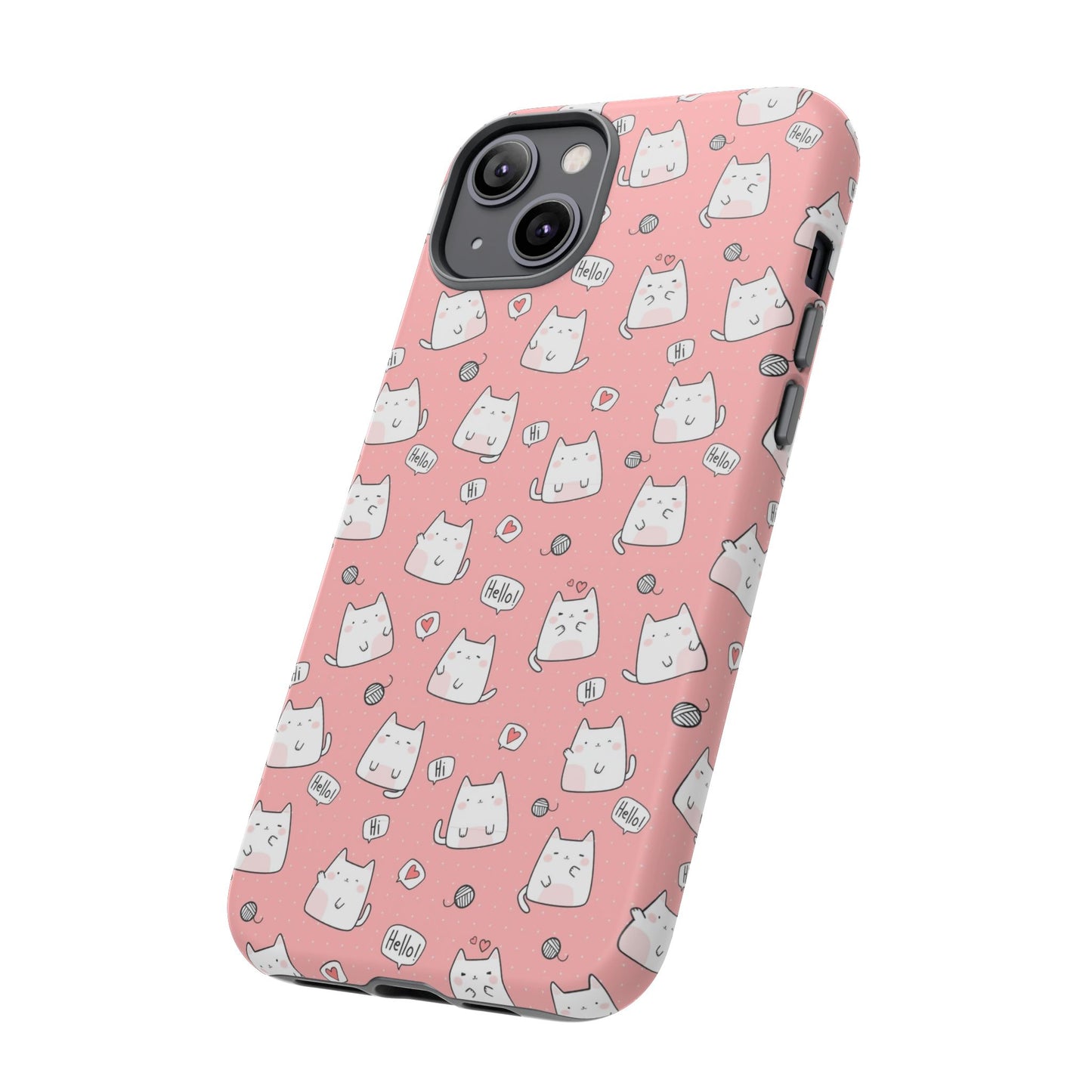 Tough Phone Case, Durable Glossy Cover, Trendy Stylish Design, Cute Protection for Smartphones