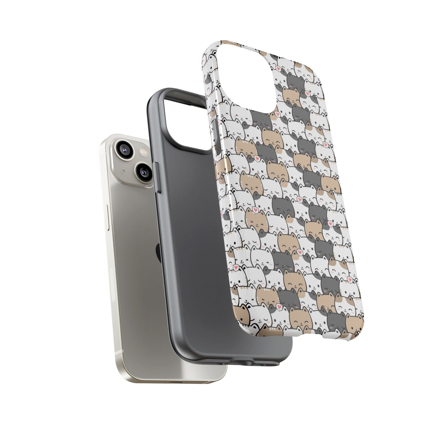 Tough Phone Case, Glossy Cute Finish, Durable and Stylish Design, Trendy Smartphone Protection