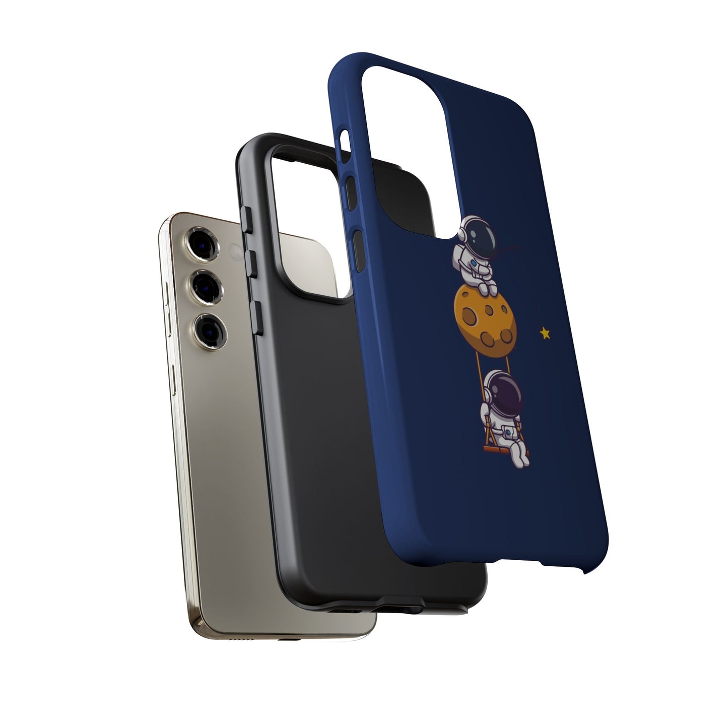 Astronaut Adventure Phone Case - Galaxy Design with Space Explorers