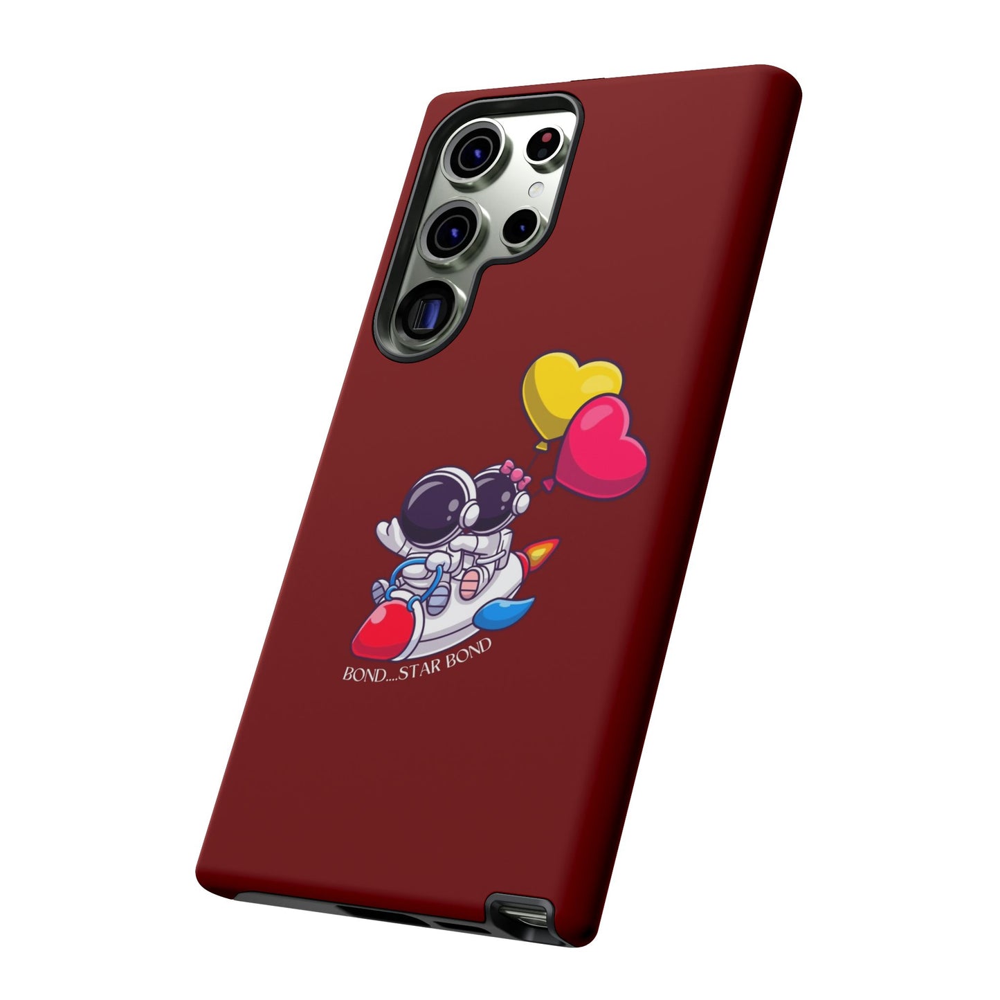 Cute Astronaut Phone Case - Love in Space Design for Couples