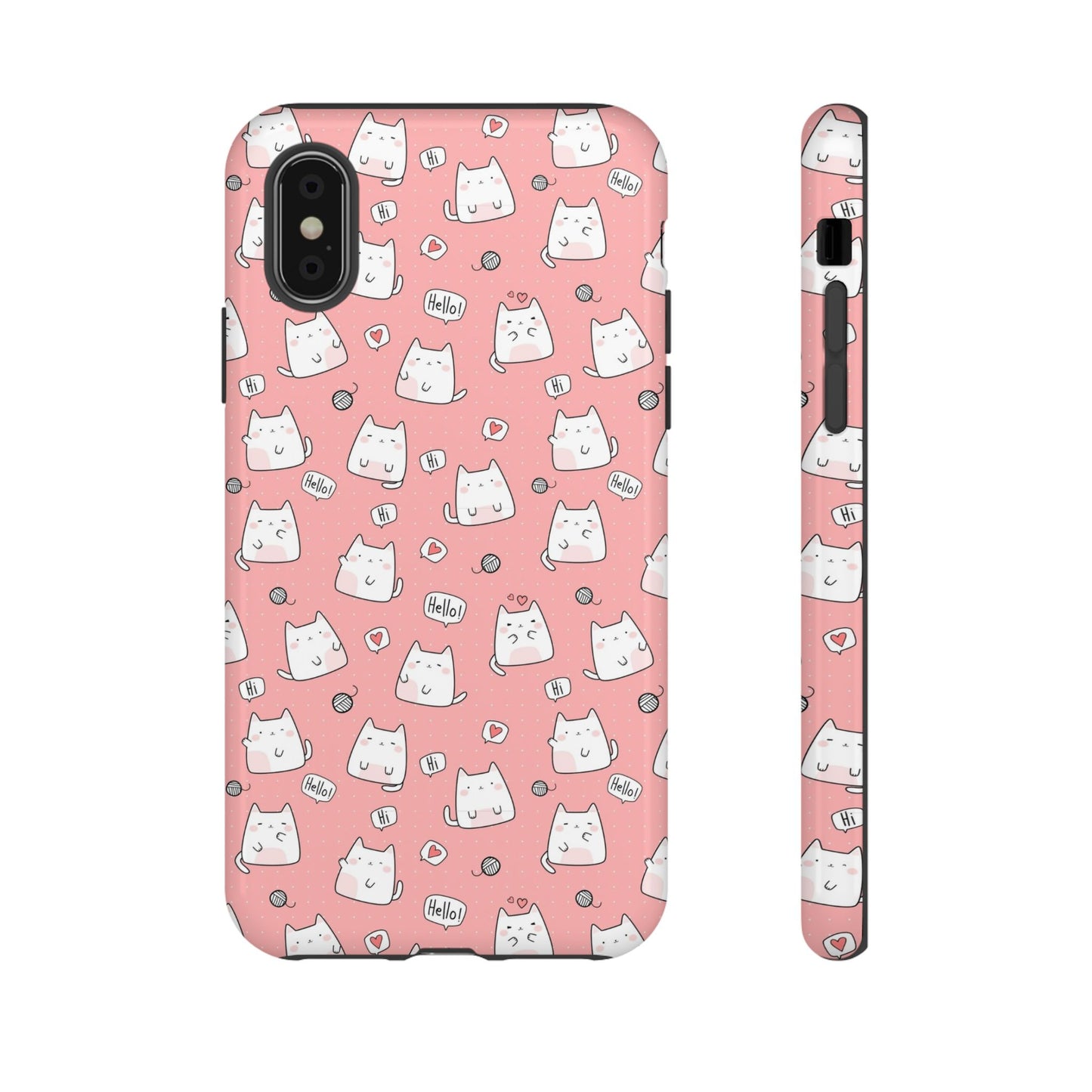 Tough Phone Case, Durable Glossy Cover, Trendy Stylish Design, Cute Protection for Smartphones