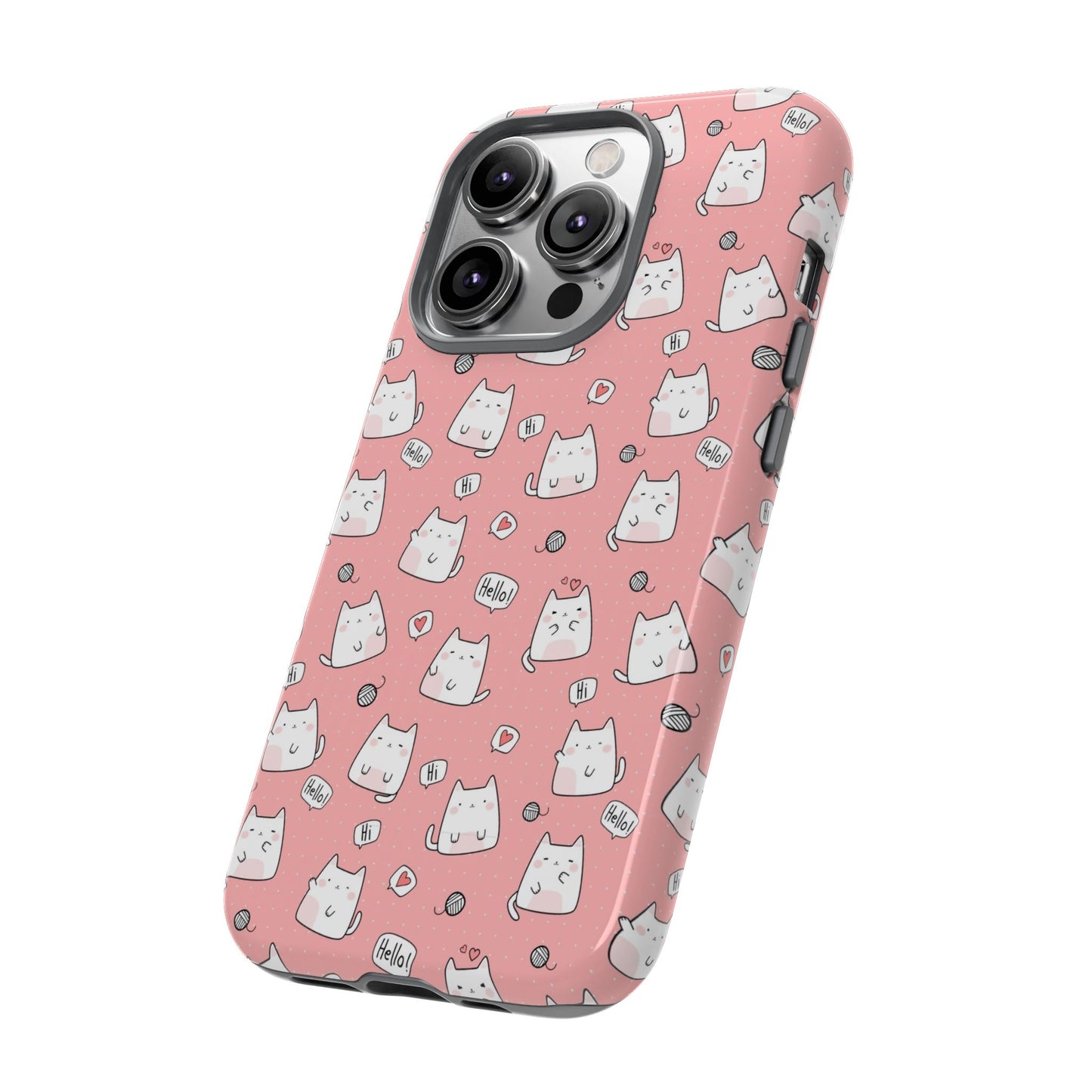 Tough Phone Case, Durable Glossy Cover, Trendy Stylish Design, Cute Protection for Smartphones