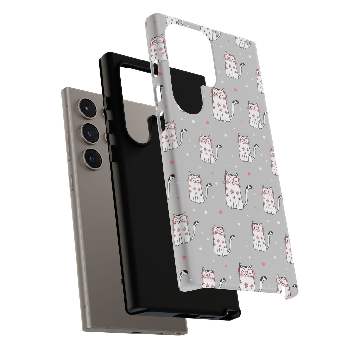 Durable Tough Phone Case, Stylish Glossy Cover, Trendy Cute Design, Perfect for Smartphone Use