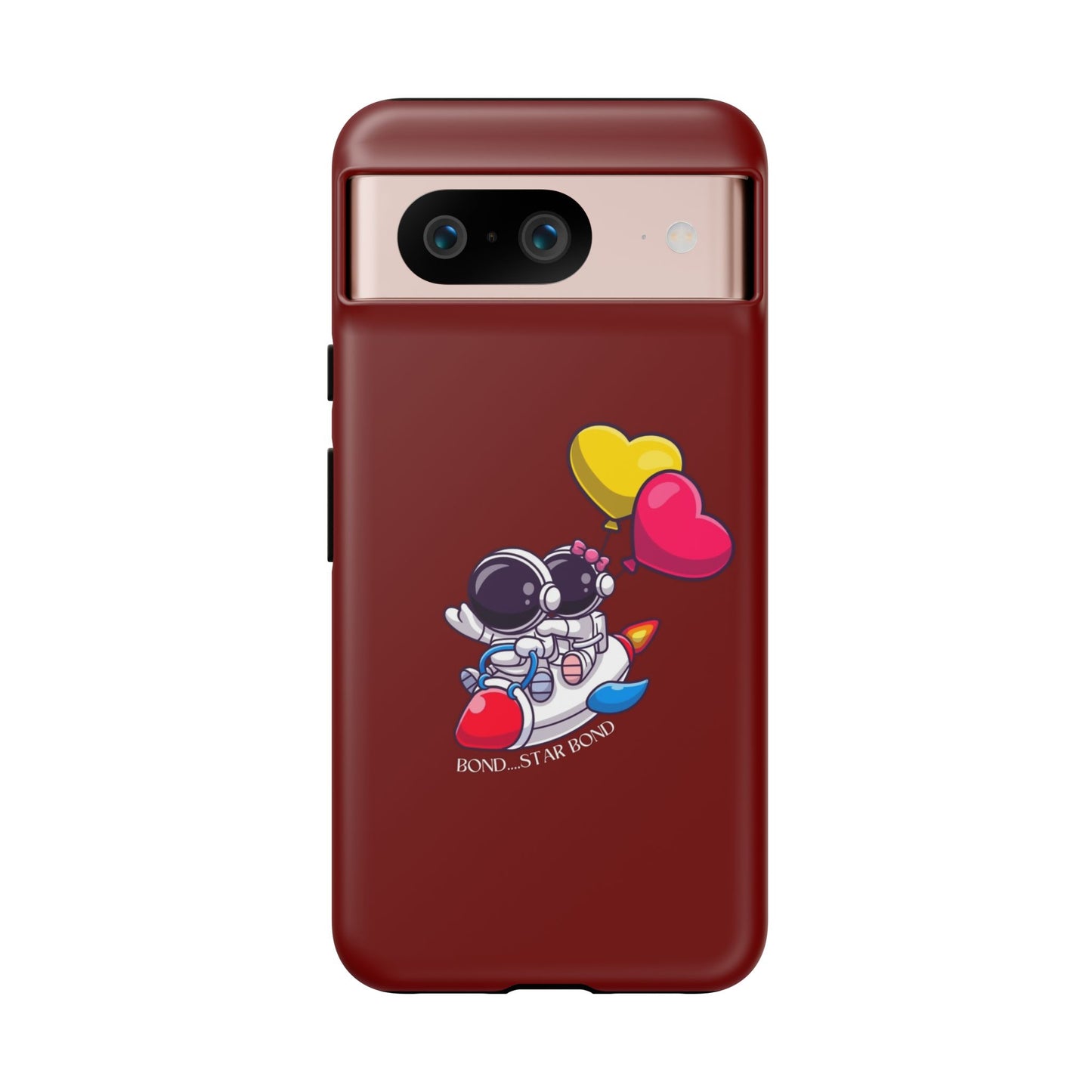 Cute Astronaut Phone Case - Love in Space Design for Couples