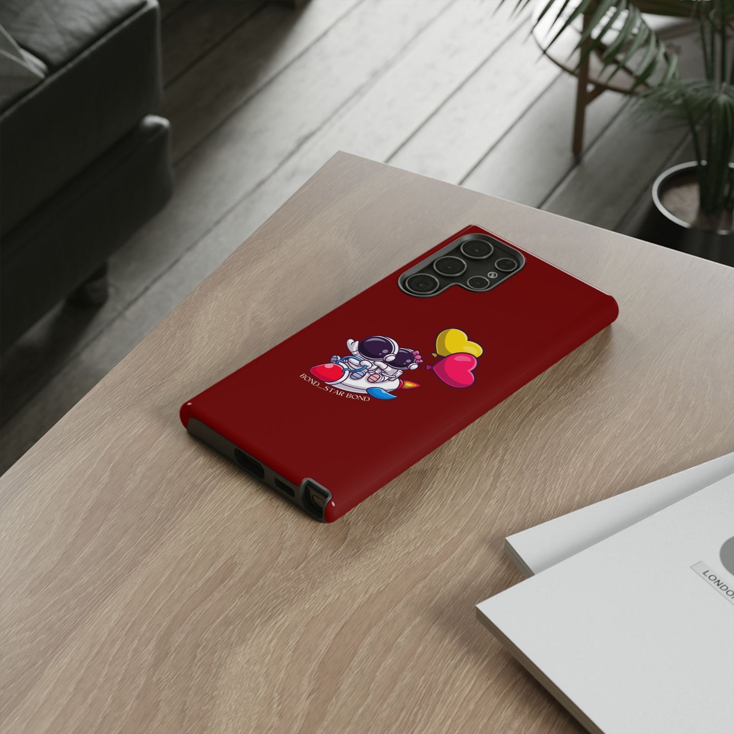 Cute Astronaut Phone Case - Love in Space Design for Couples