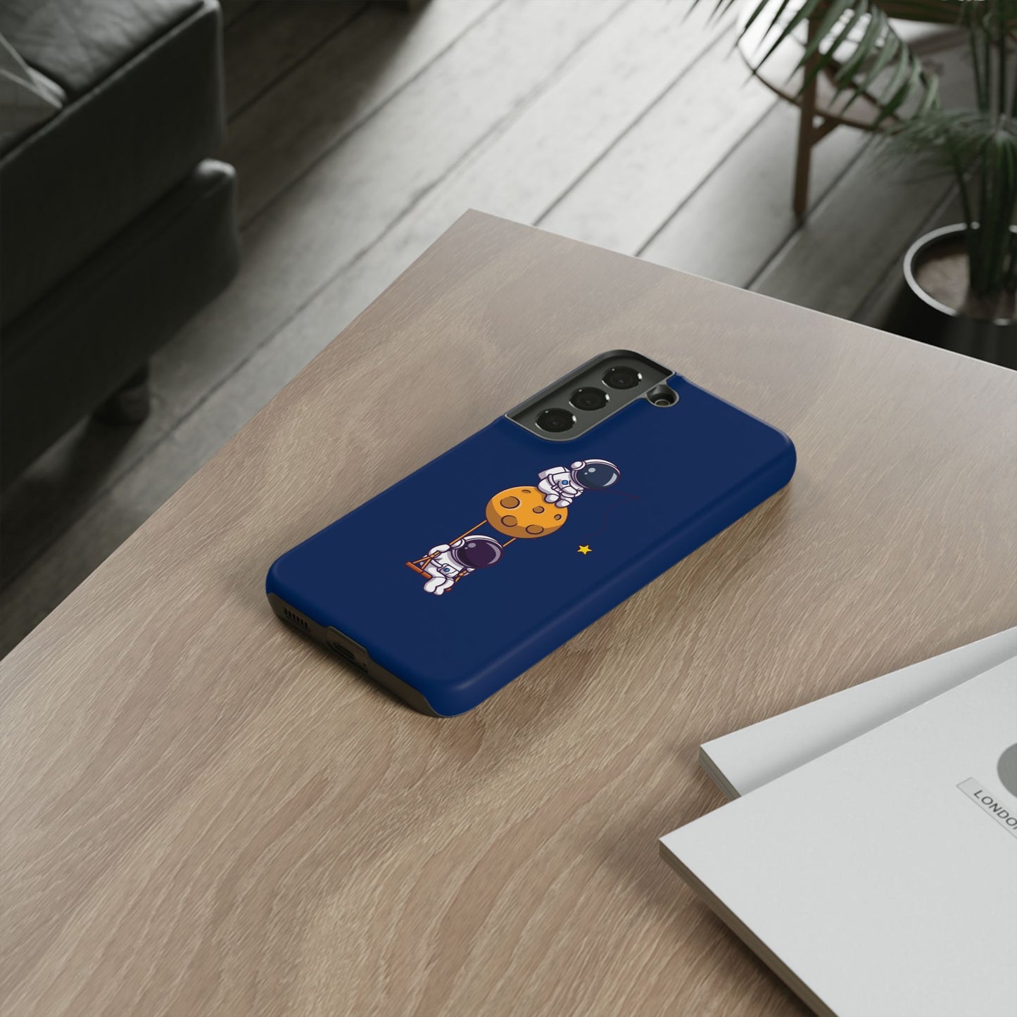 Astronaut Adventure Phone Case - Galaxy Design with Space Explorers