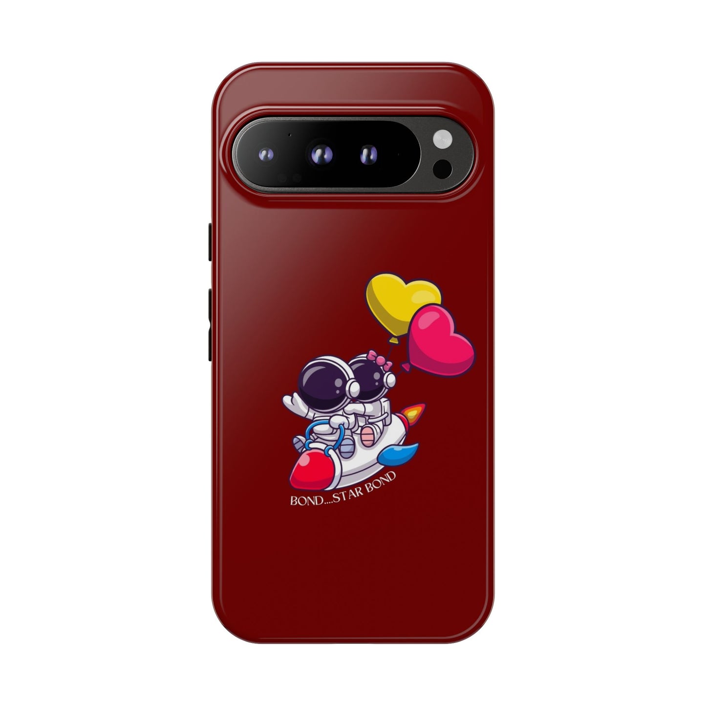 Cute Astronaut Phone Case - Love in Space Design for Couples