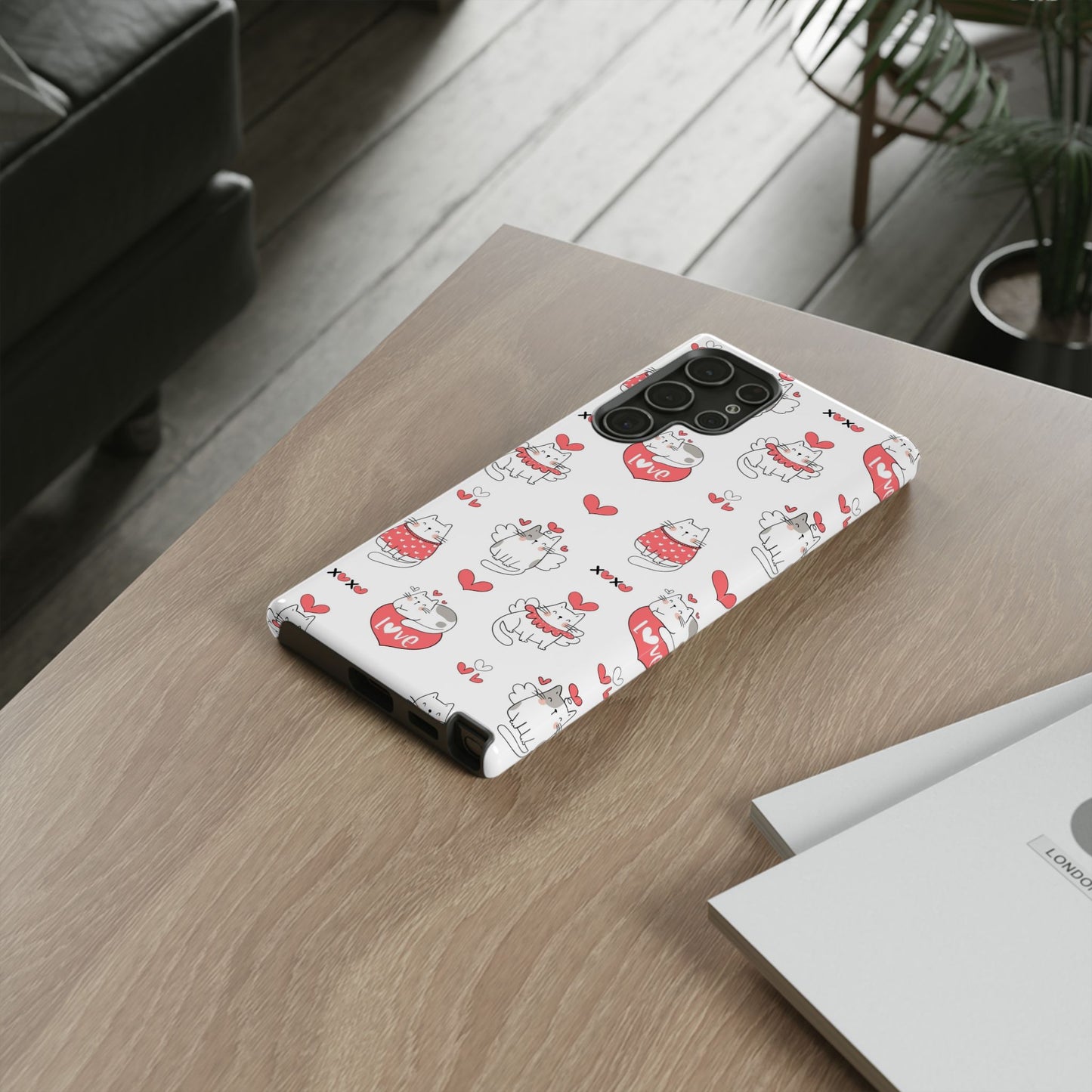 Durable Tough Phone Case, Trendy Glossy Cover, Stylish Cute Design, Perfect for Smartphone Protection
