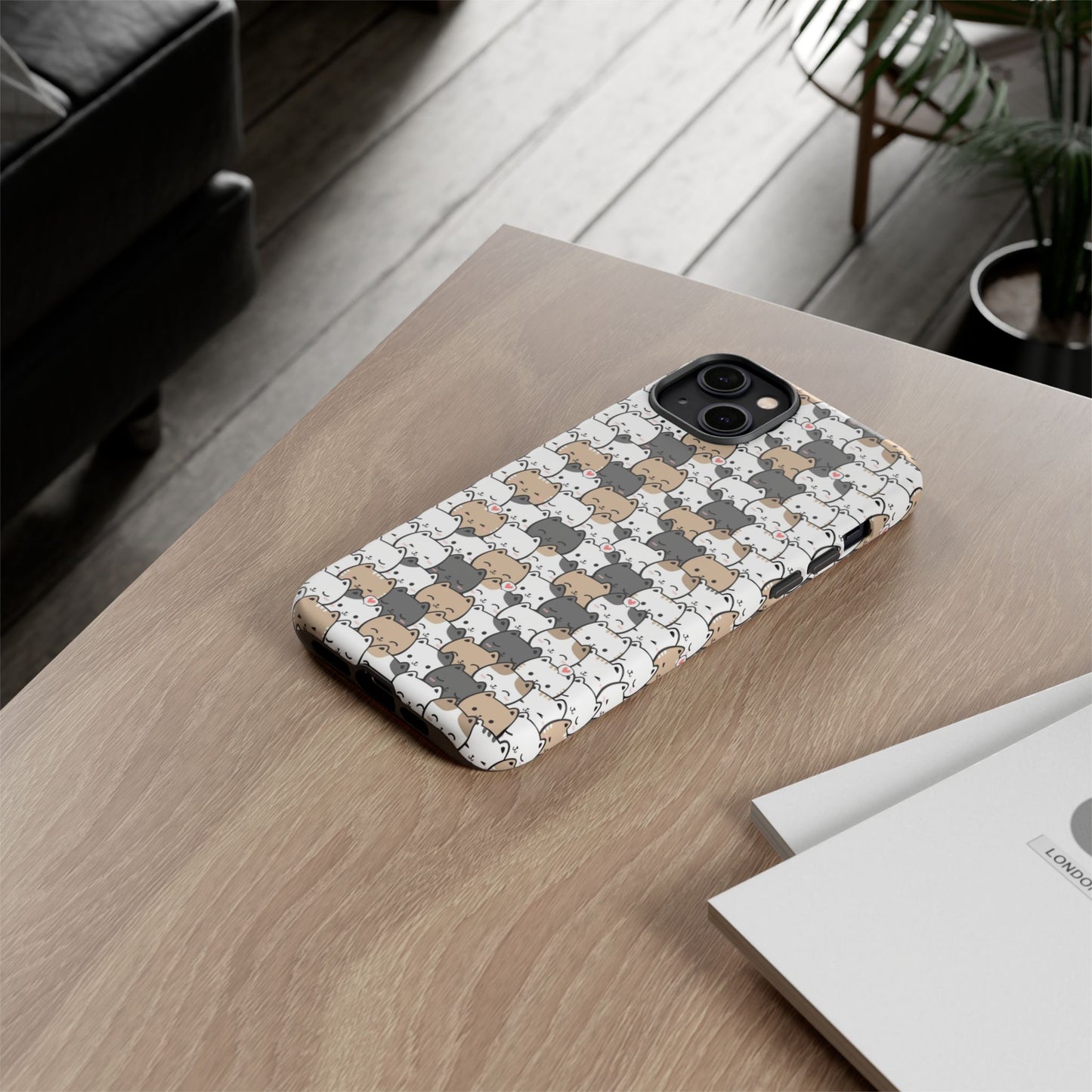 Tough Phone Case, Glossy Cute Finish, Durable and Stylish Design, Trendy Smartphone Protection
