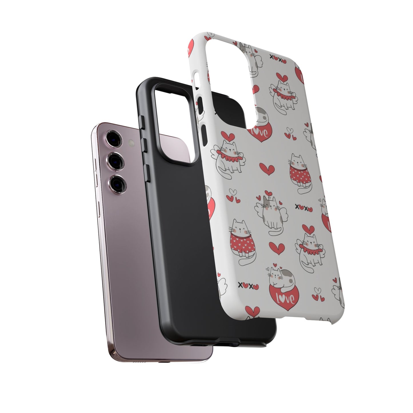 Durable Tough Phone Case, Trendy Glossy Cover, Stylish Cute Design, Perfect for Smartphone Protection